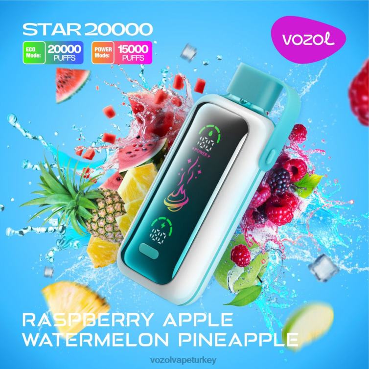 VOZOL Türkiye Fiyat - ahududu elma karpuz ananas VOZOL STAR 20000 VJ2VX18