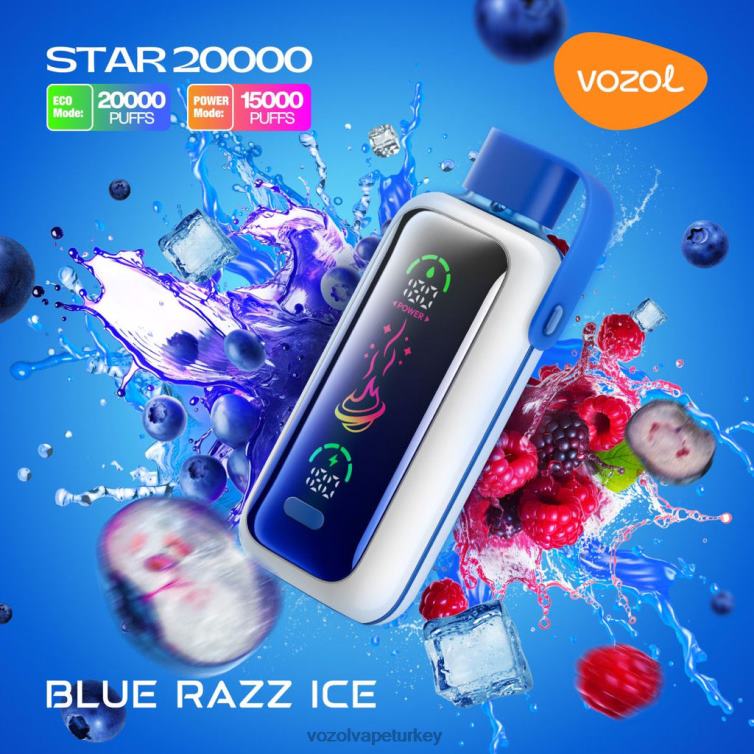 VOZOL Turkey - mavi razz buz VOZOL STAR 20000 VJ2VX4