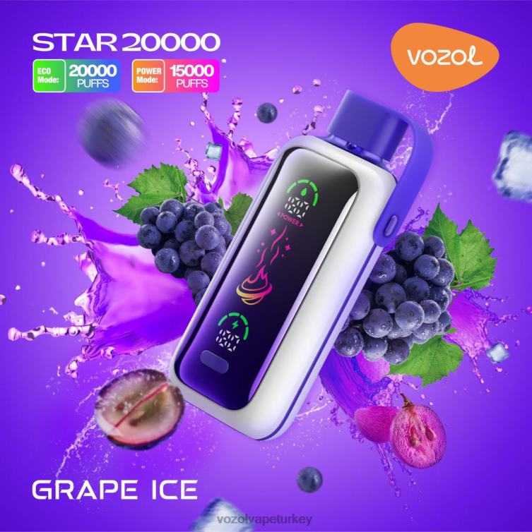 VOZOL Vape Amazon - üzüm buzu VOZOL STAR 20000 VJ2VX9